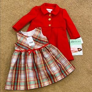 Christmas Dress and Coat set. Comes together !